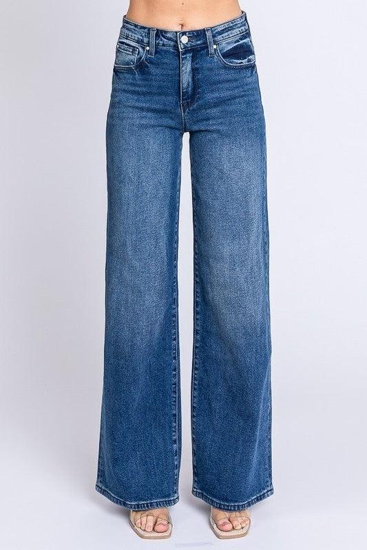 Petra High Rise Wide Leg Jeans