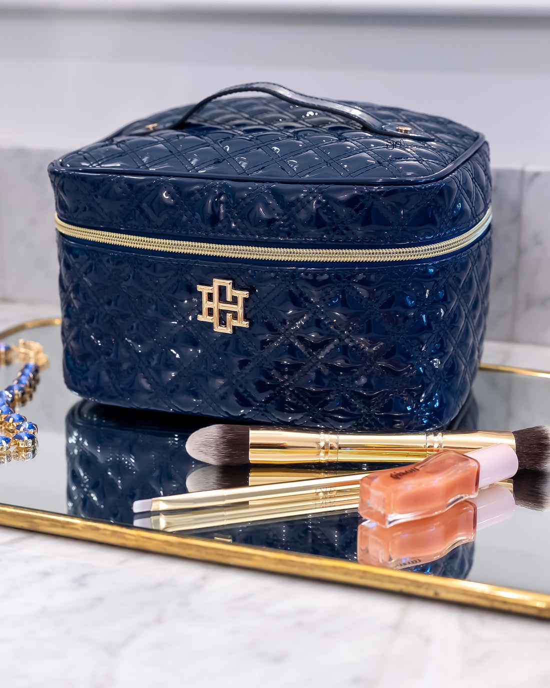 Navy Train Case