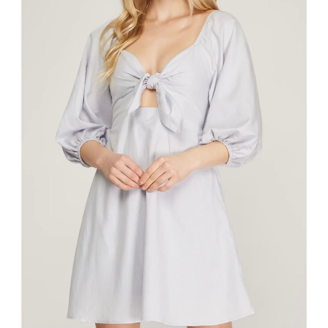 Tie Front Mini Dress