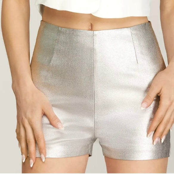 Foiled Stretch Shorts