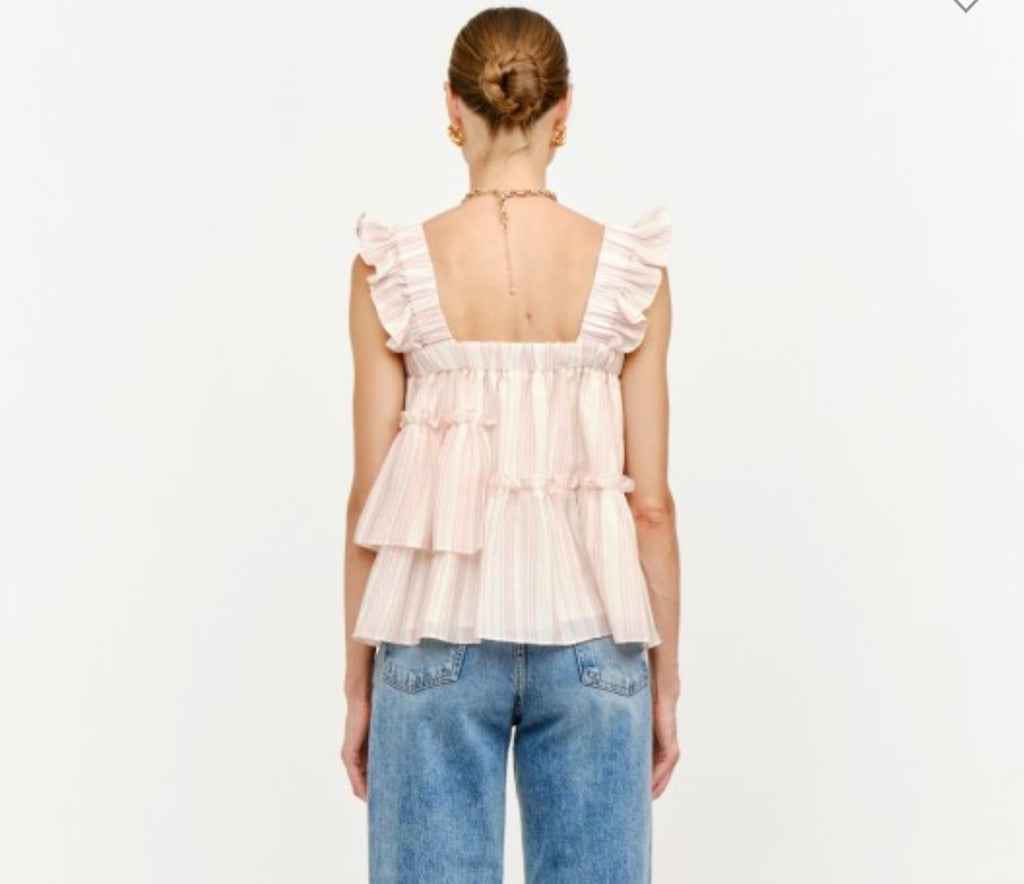 Ruffled Blush Top