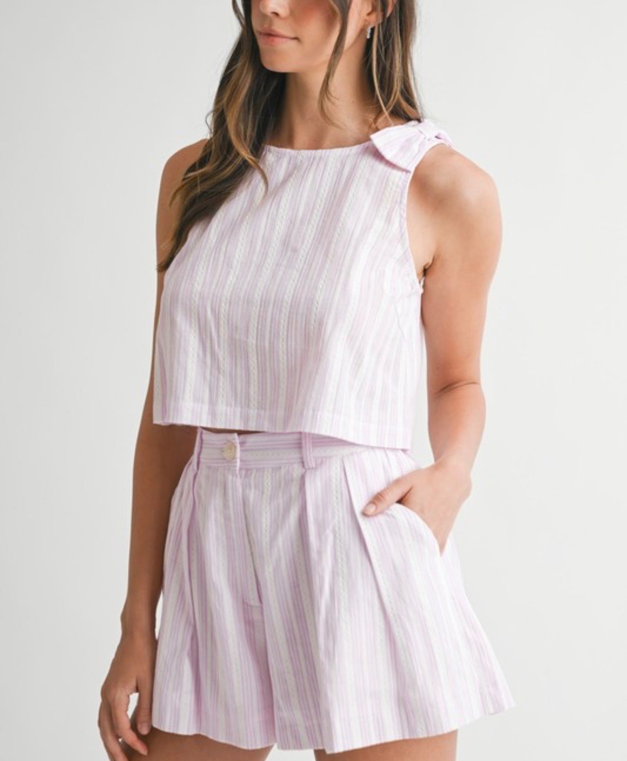 Lavender Stripe Set