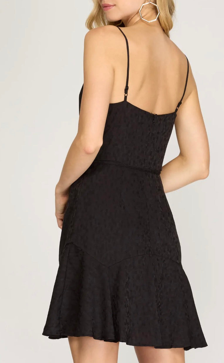 Black Cowl Neck Dress