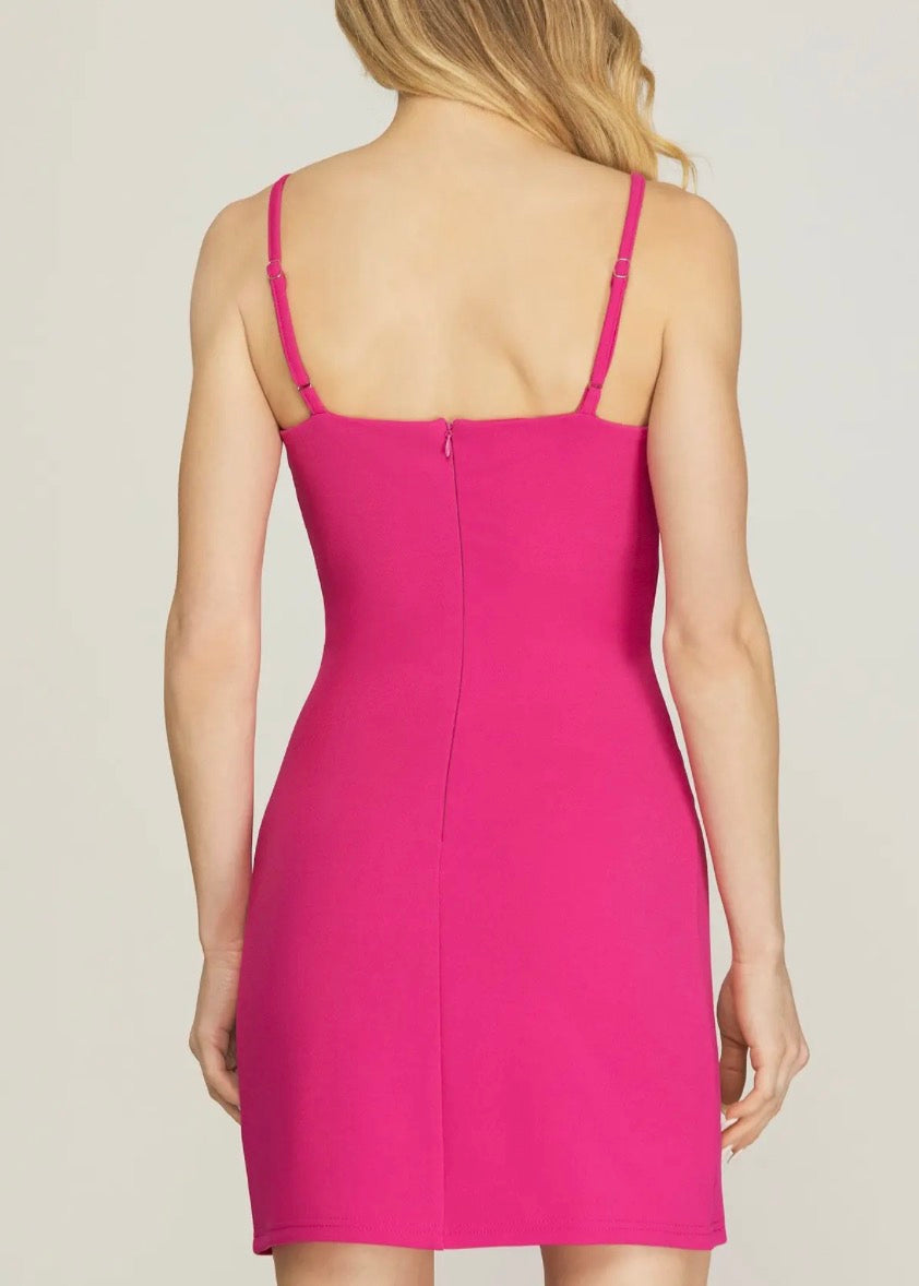 Hot Pink Mini Dress
