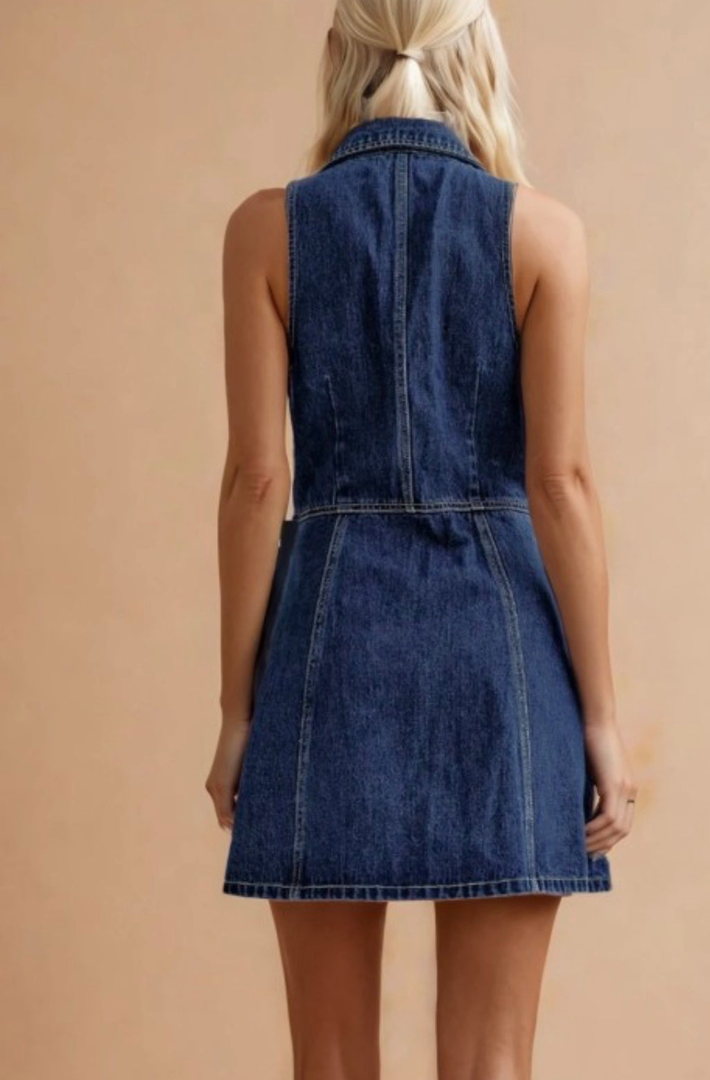 Collared Denim Mini