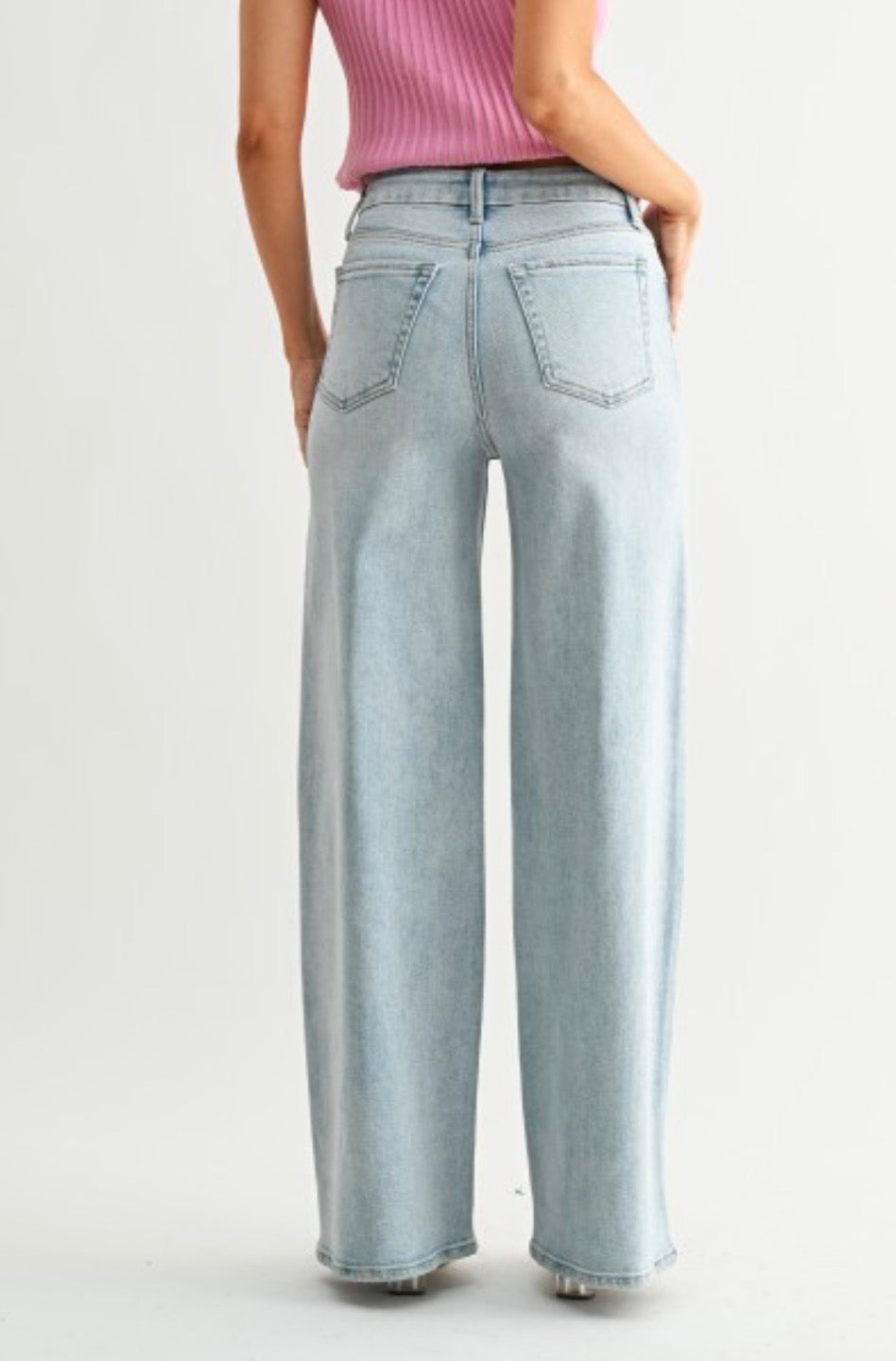 JBD Light Wash Palazzo Wide Leg Denim