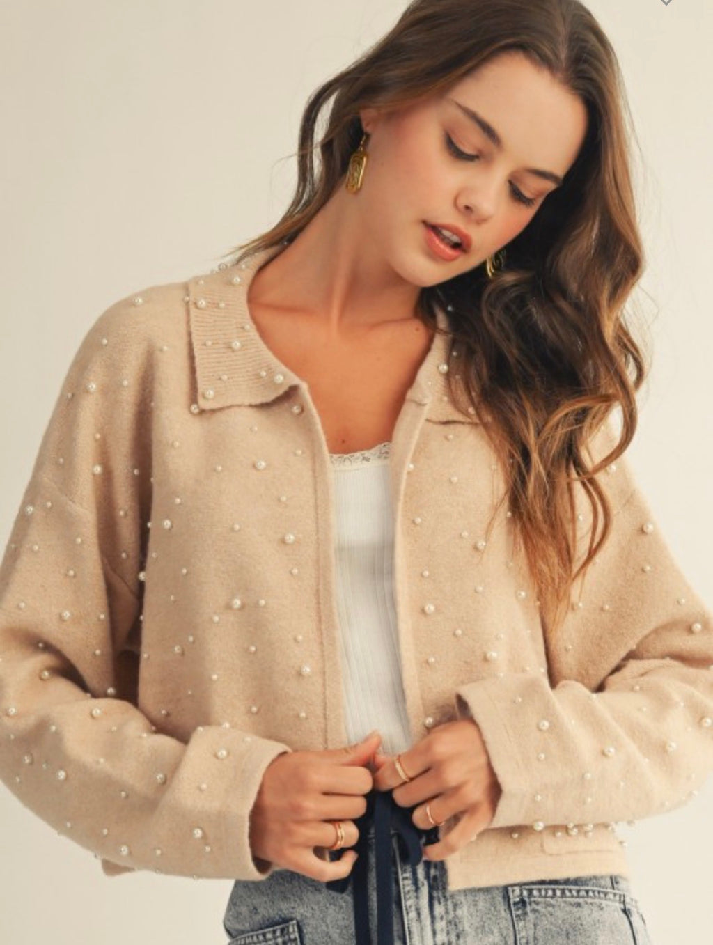 Soft Pearl Cardigan