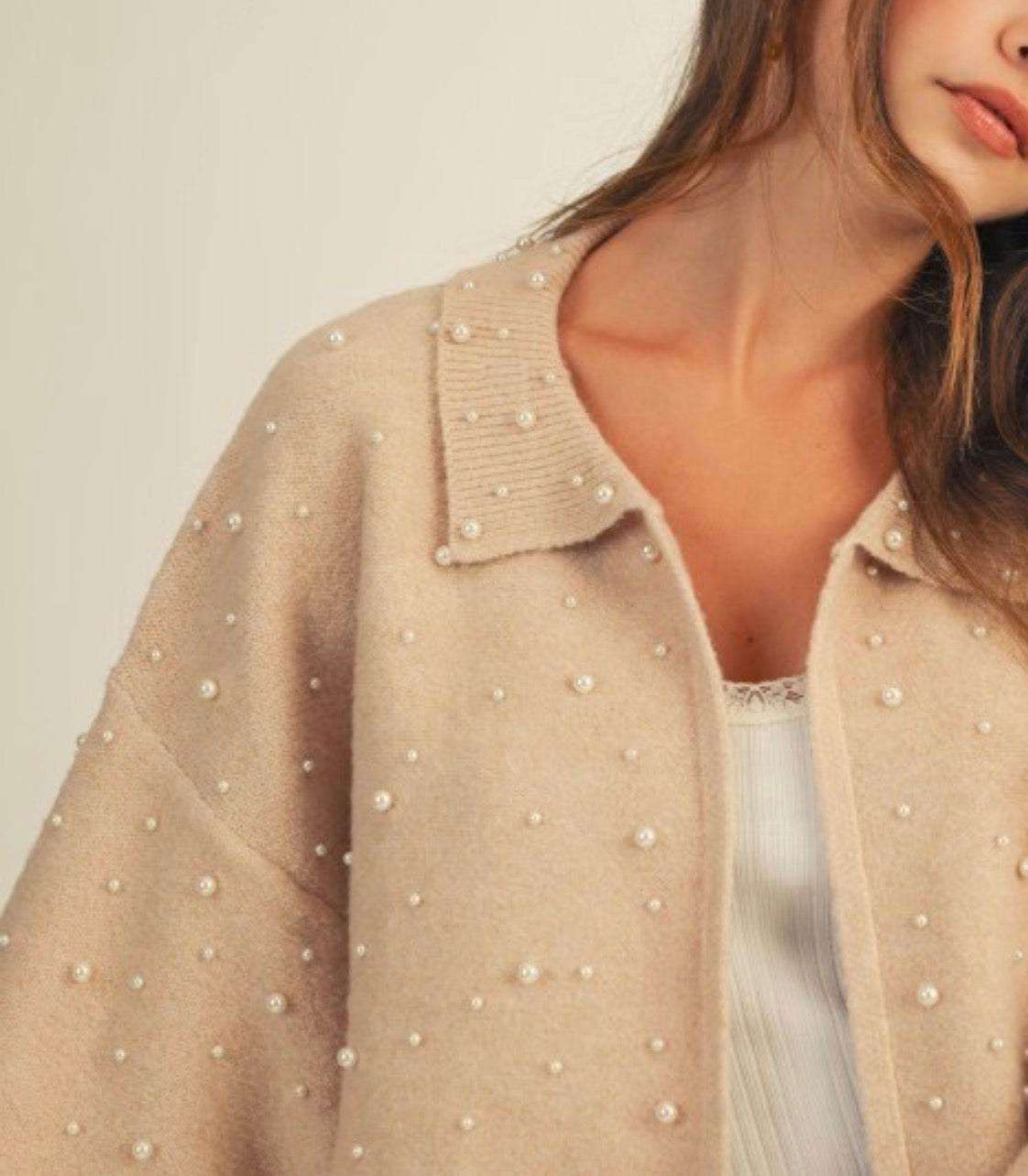 Soft Pearl Cardigan