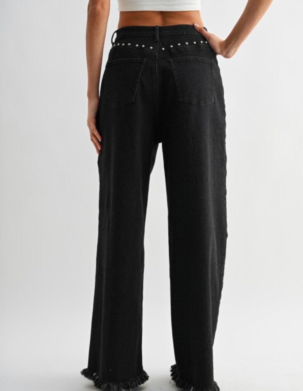 Black Wide leg Denim