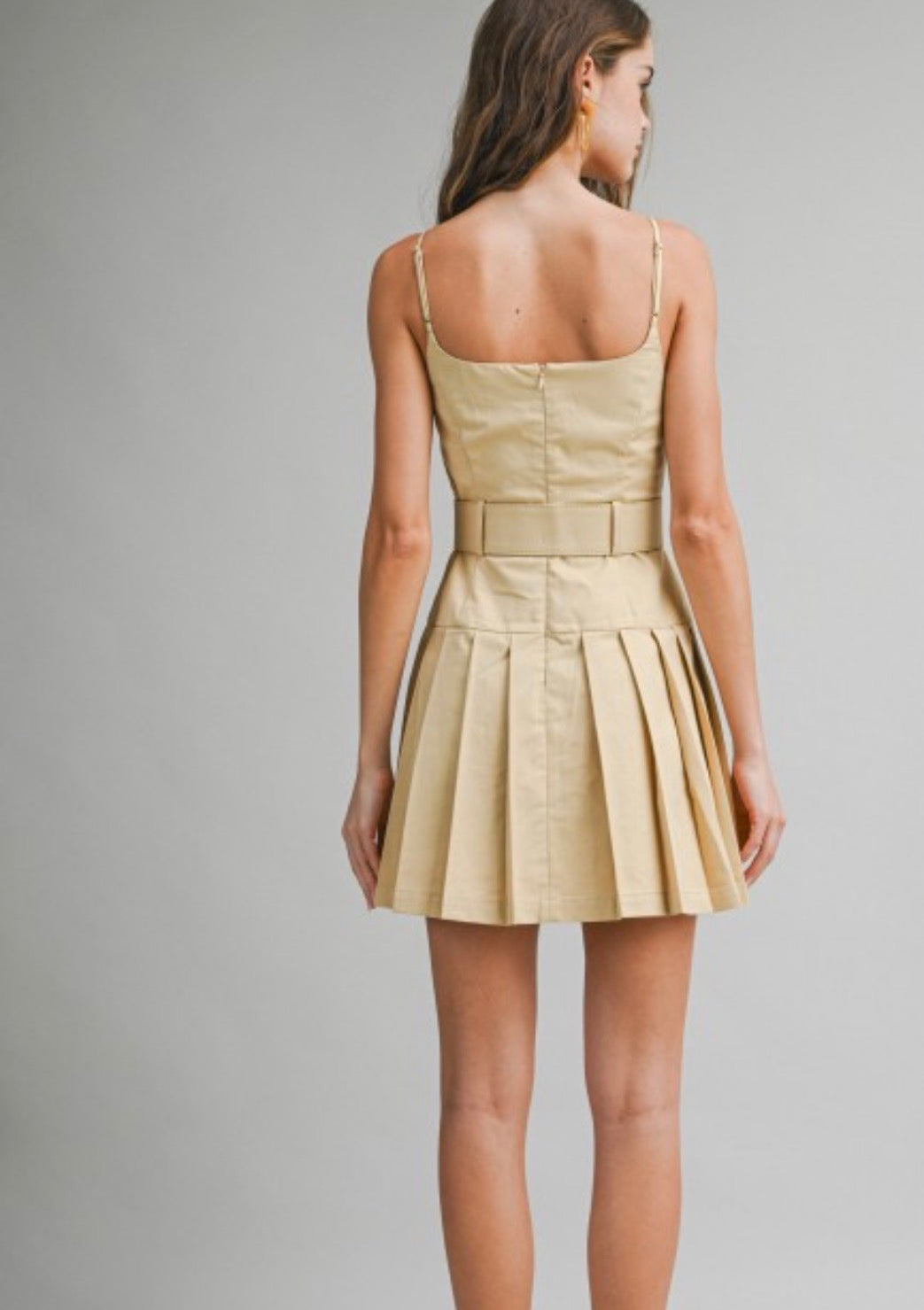 Pleated Skirt Dress