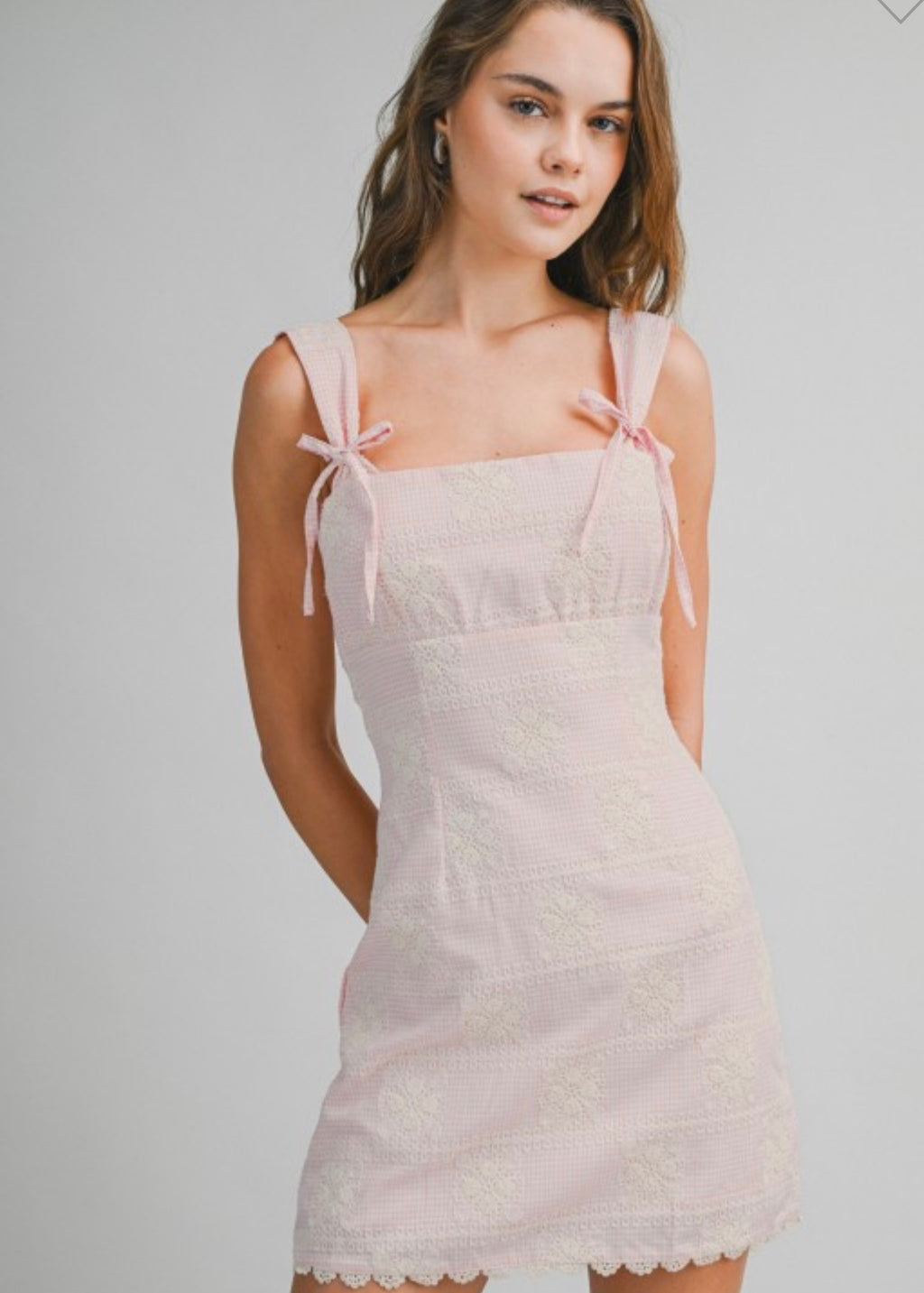 Pale Pink Mini Dress