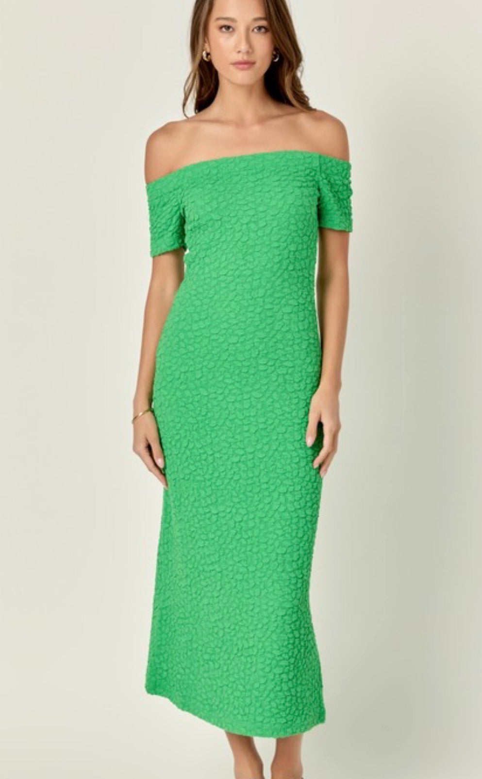 Textured Midi Dress