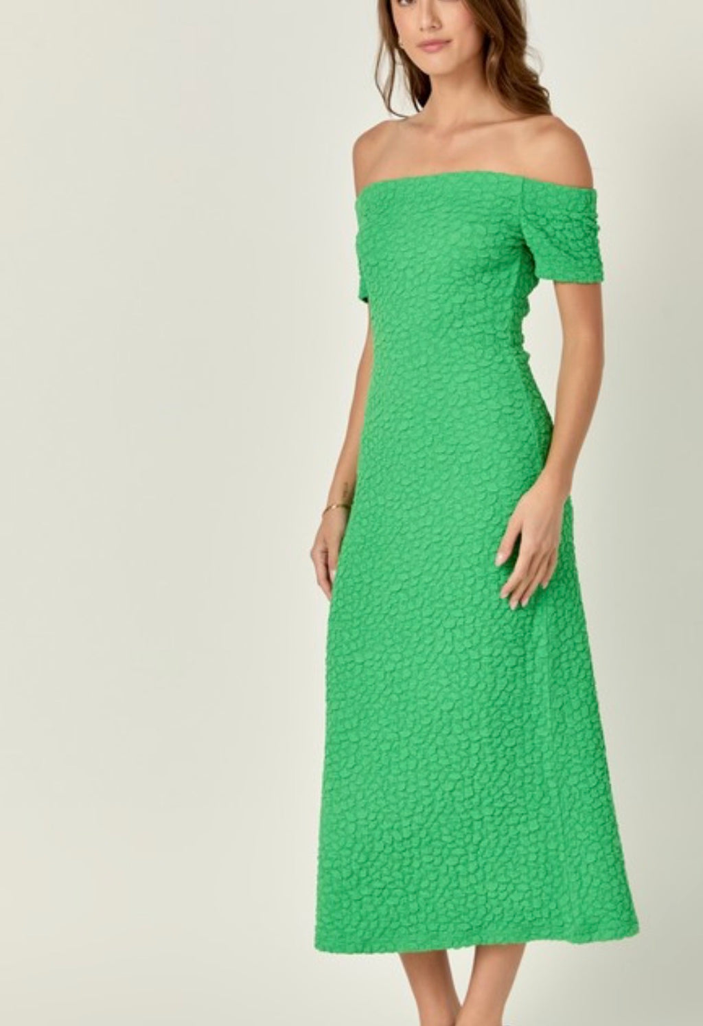 Textured Midi Dress