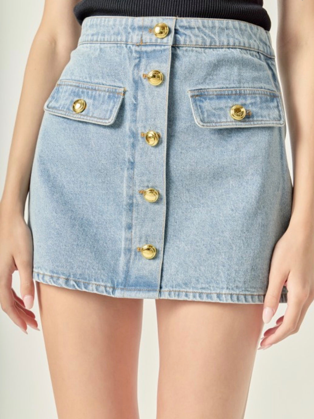 Denim Mini Skirt