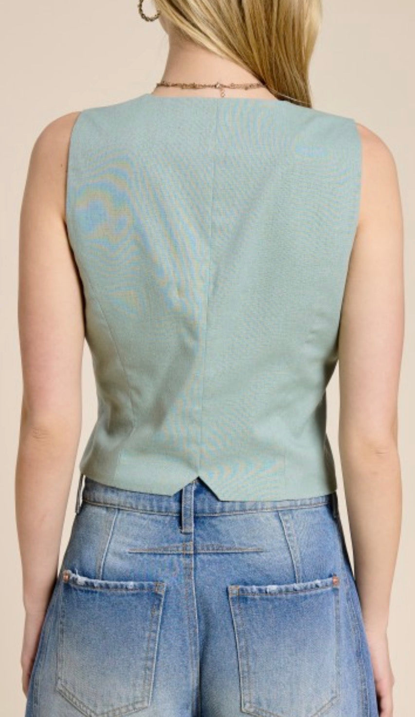 Seafoam Beachy Vest