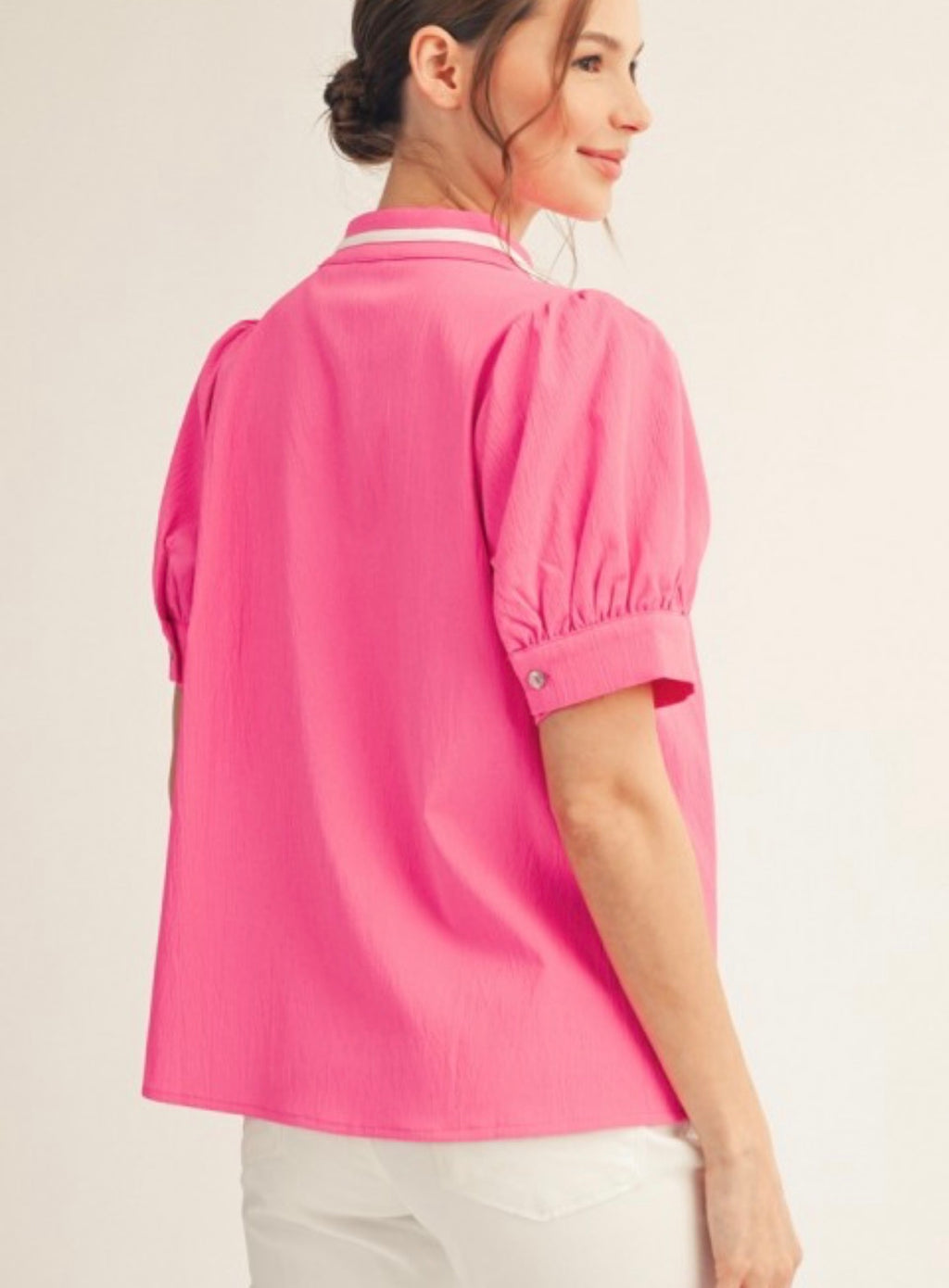 Pink Embroidered Top