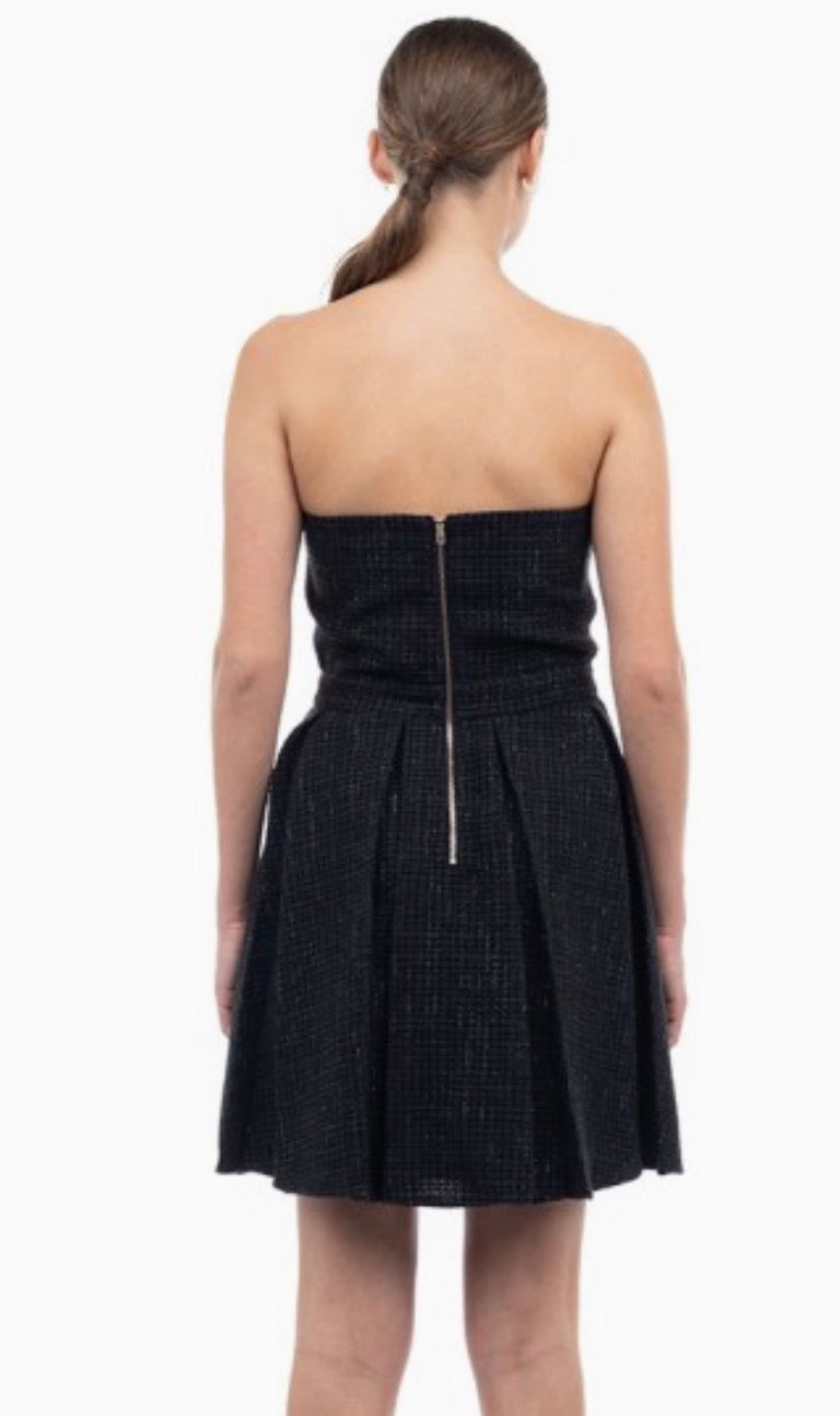 Strapless Tweed Mini