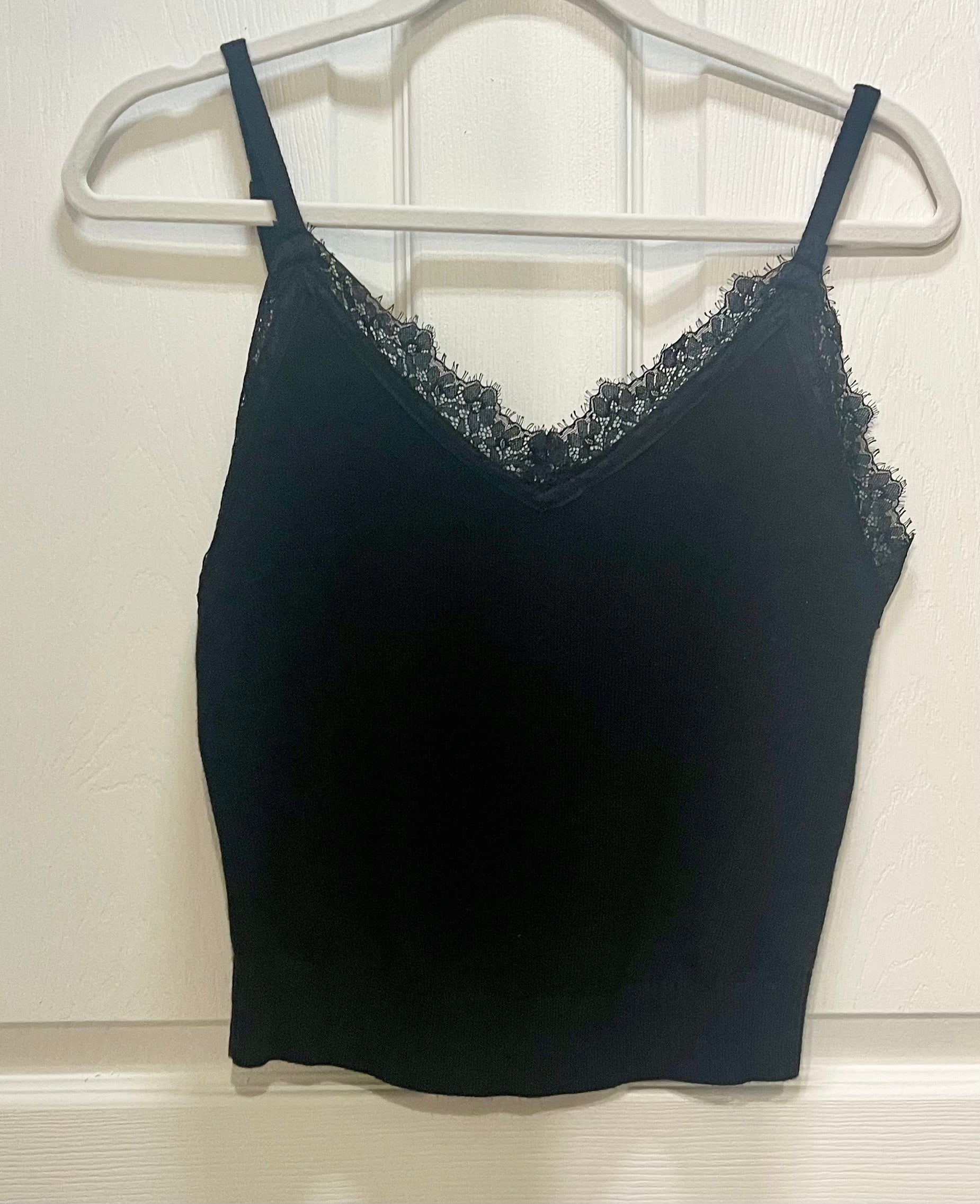 Lace Trim Knit Cami
