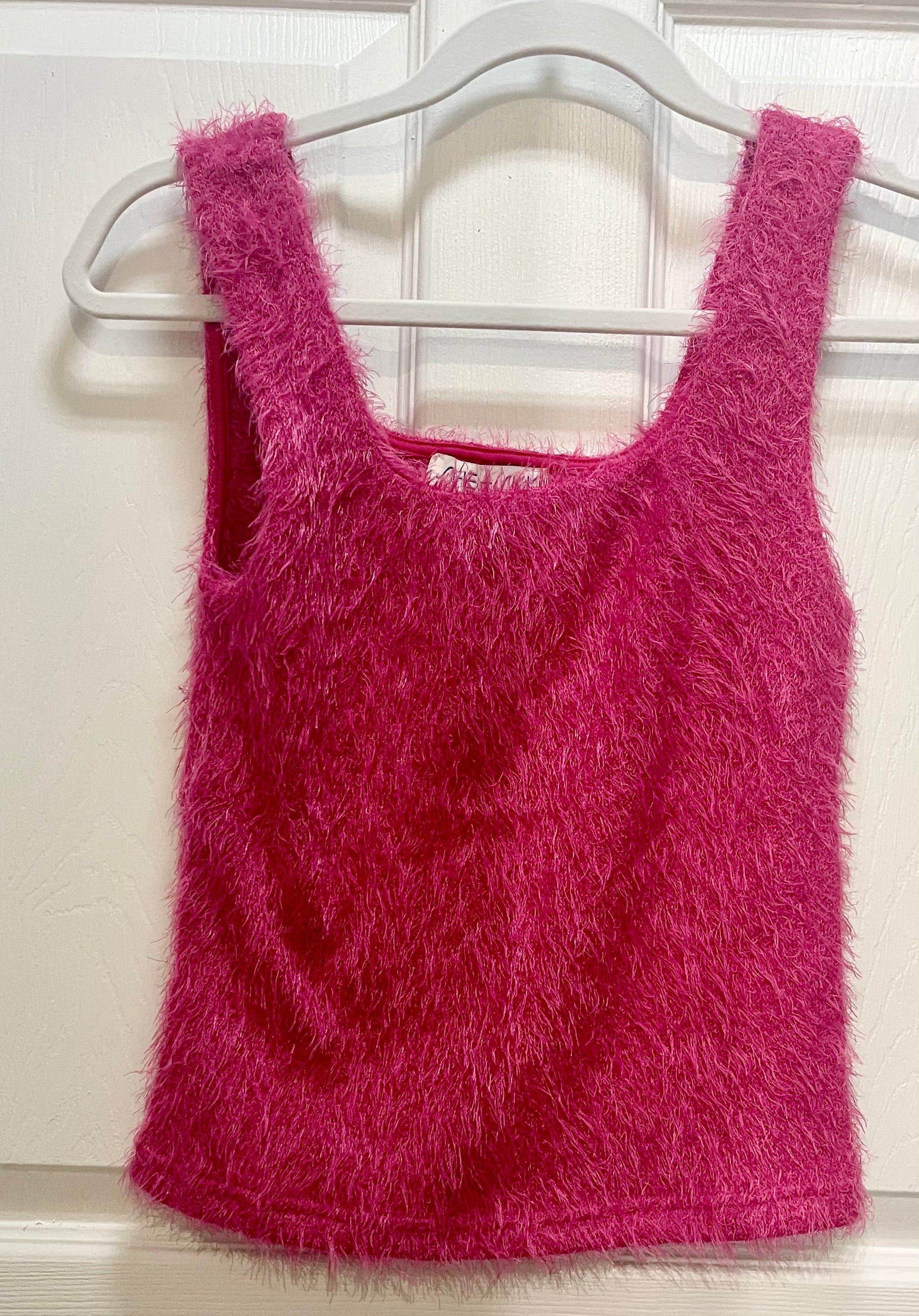 Pink Fuzzy Tank
