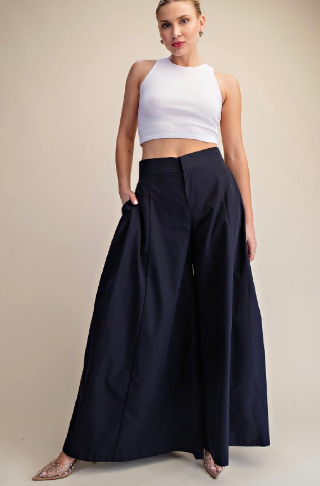A-line High wasted Palazzo Pants