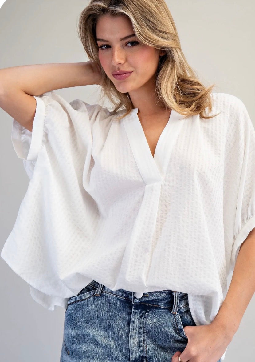Oversized White Top