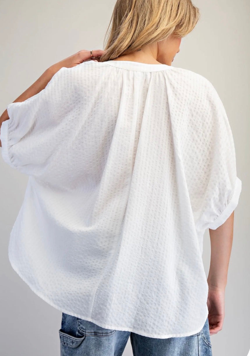 Oversized White Top