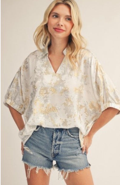Mixed Metallic Top