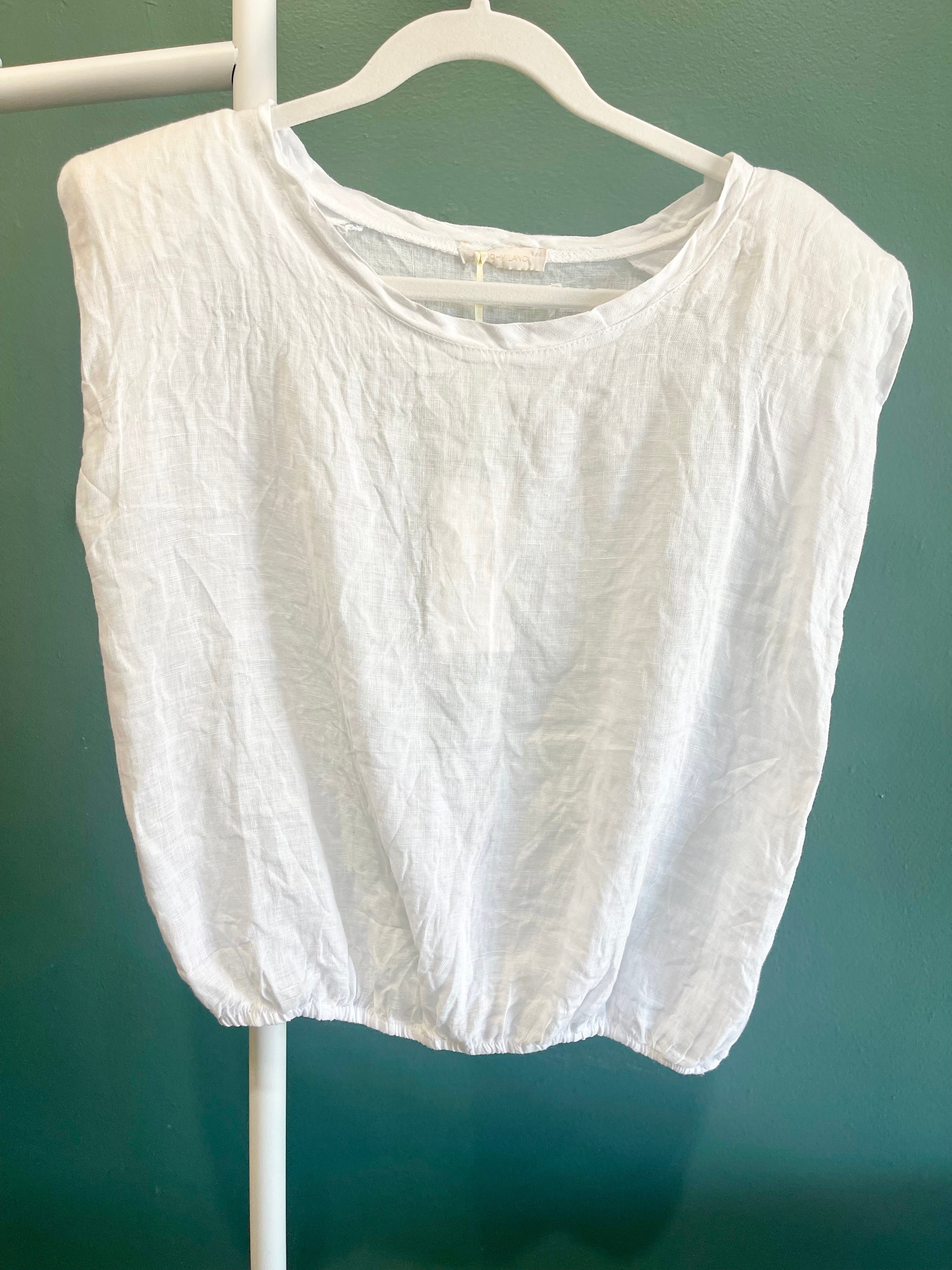 Cropped Linen Top