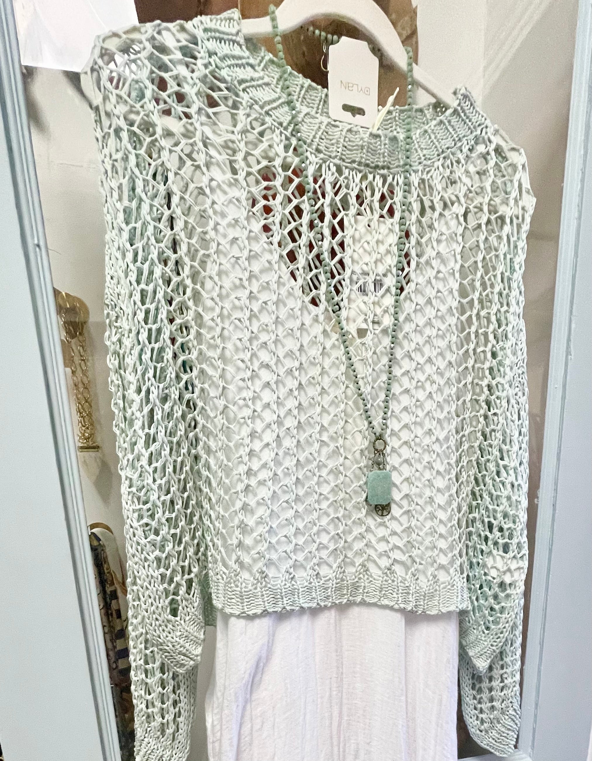 Aquamarine Net Top