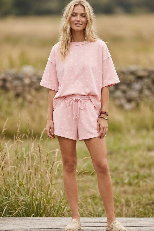 Pink Polka Dot Scuba Set