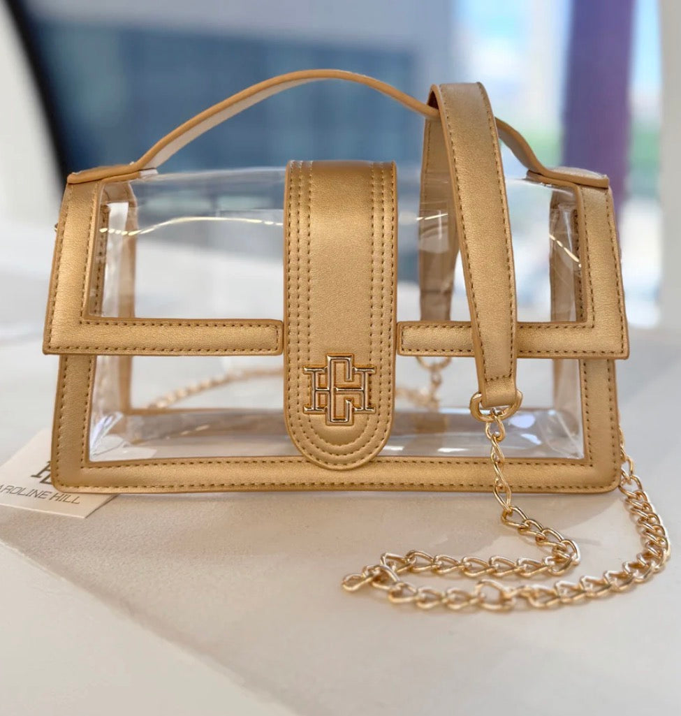 Caroline Hill Clear Clutch Bag