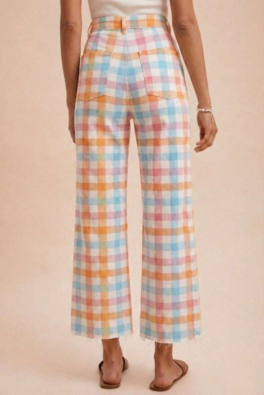 Pastel Gingham Jean
