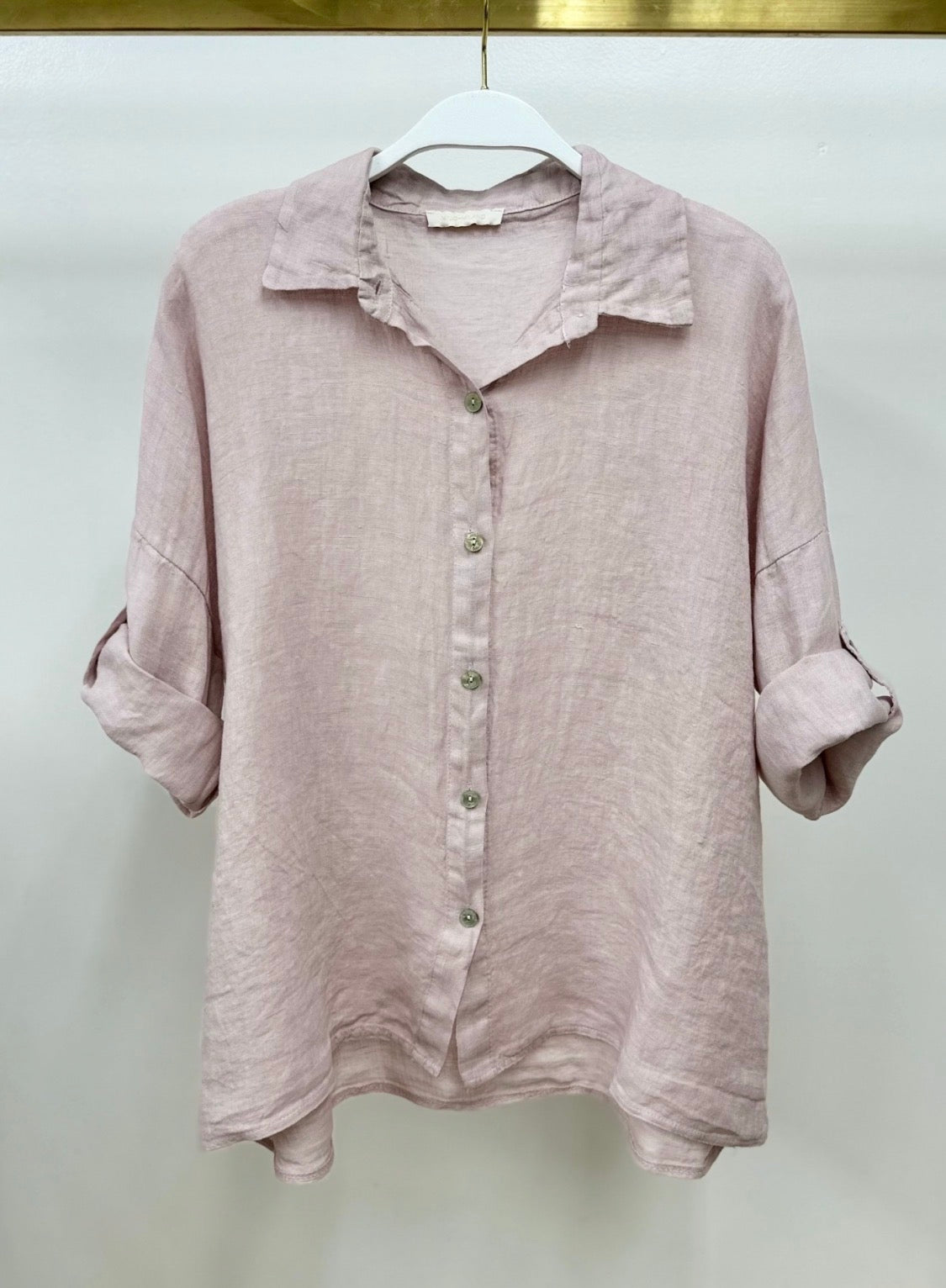 Button Down Linen Top