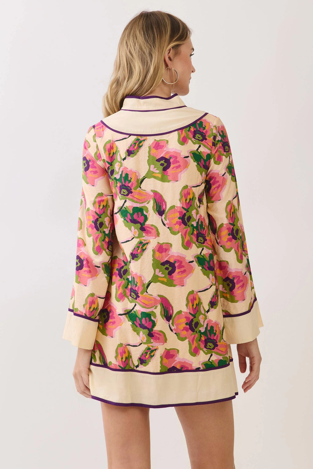 Orange & Purple Short Caftan