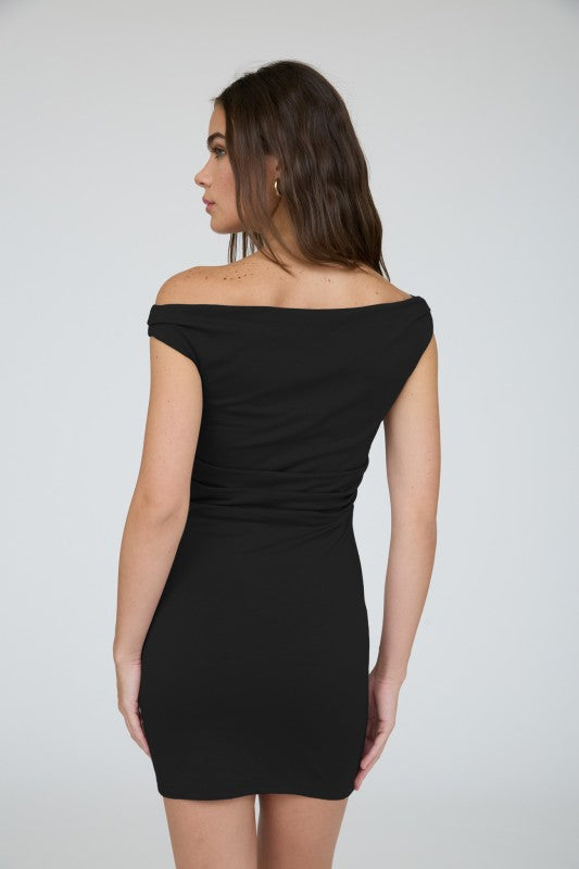 Off Shoulder Ruched Mini