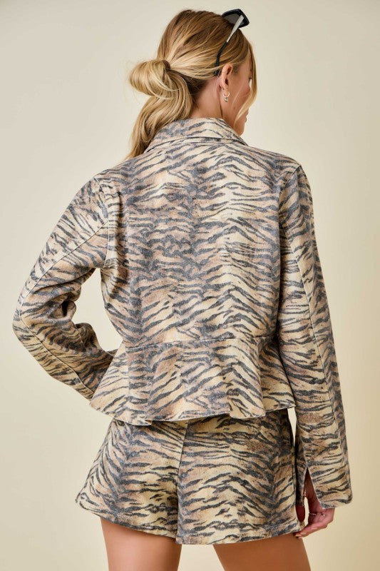 Tiger print Jacket