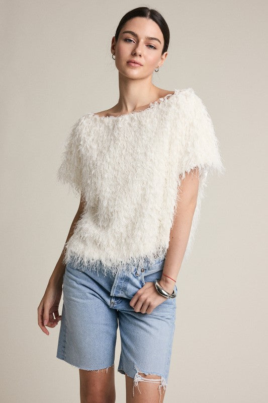 Feather Fringe Top