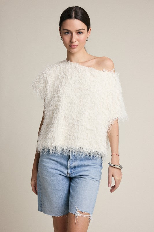 Feather Fringe Top