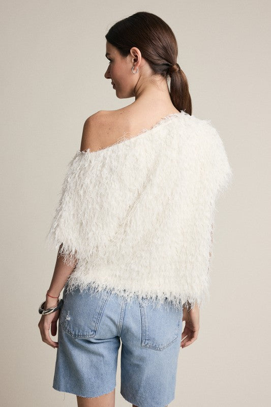 Feather Fringe Top