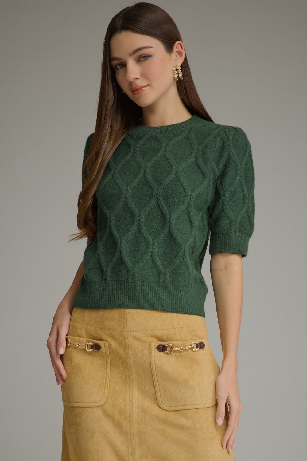 Pine Short Sleeve Sweater