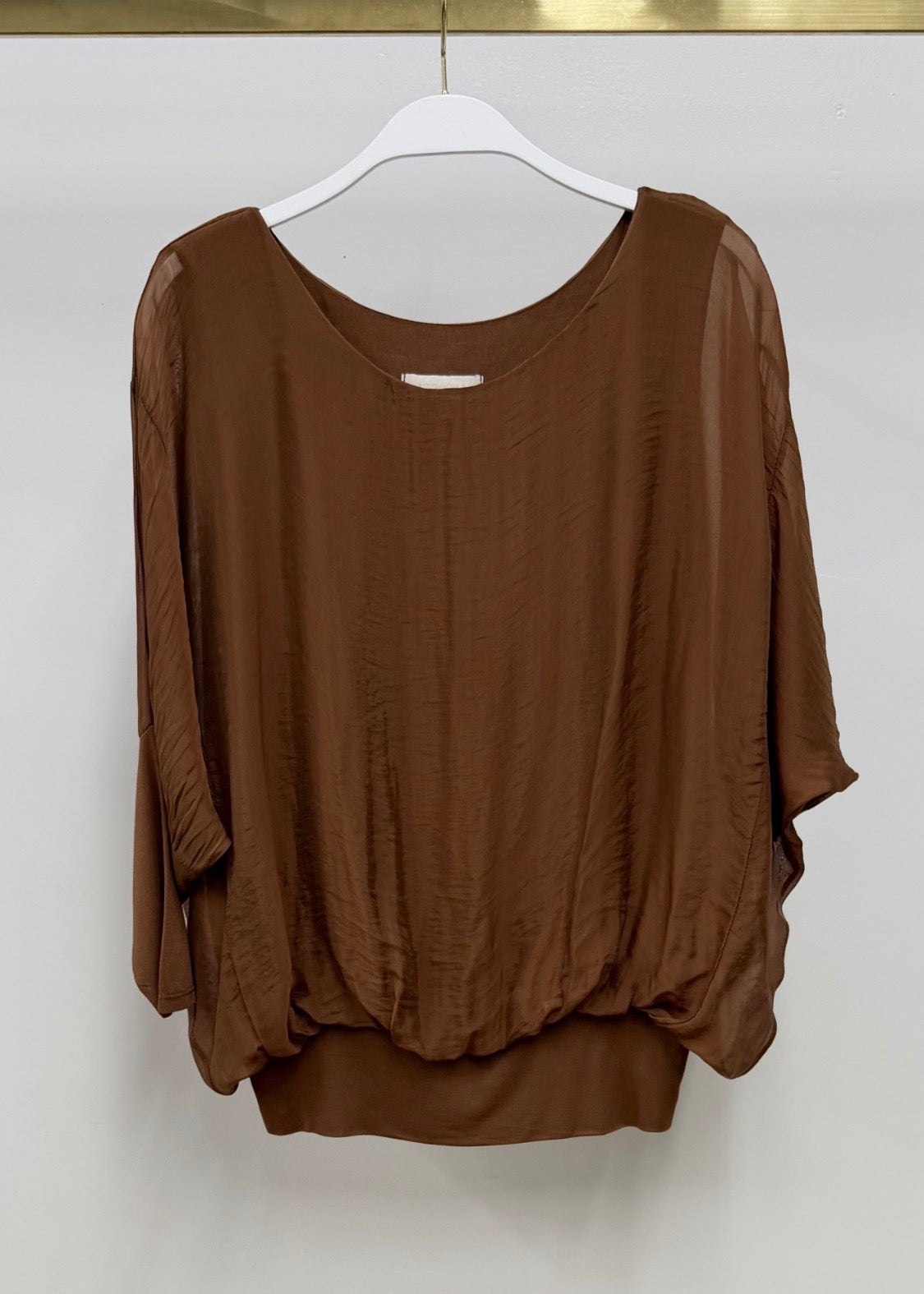 Silk and Knit Top