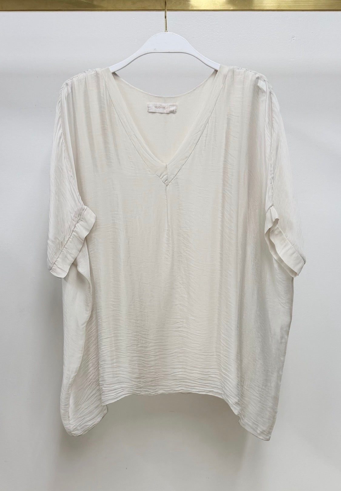 Silk Dolman Sleeve Top