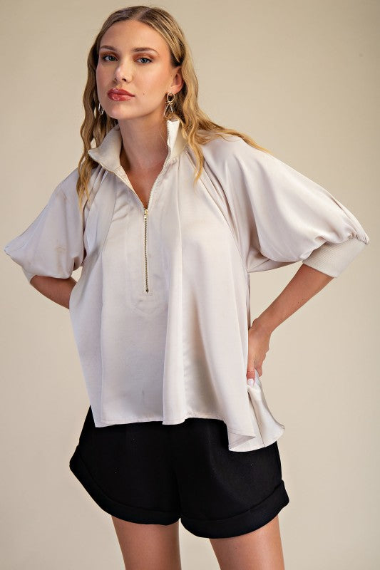 Puff Sleeve Half Top