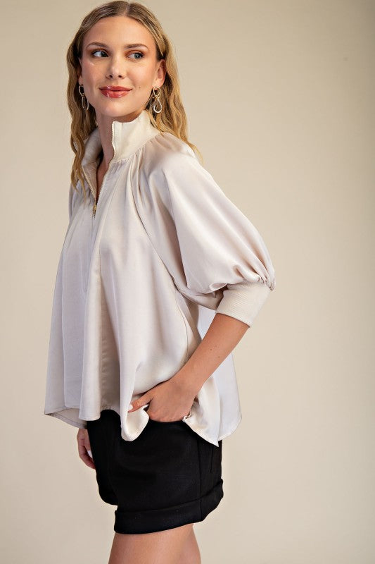 Puff Sleeve Half Top