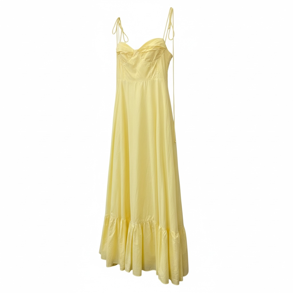 Pale Yellow Maxi Dress