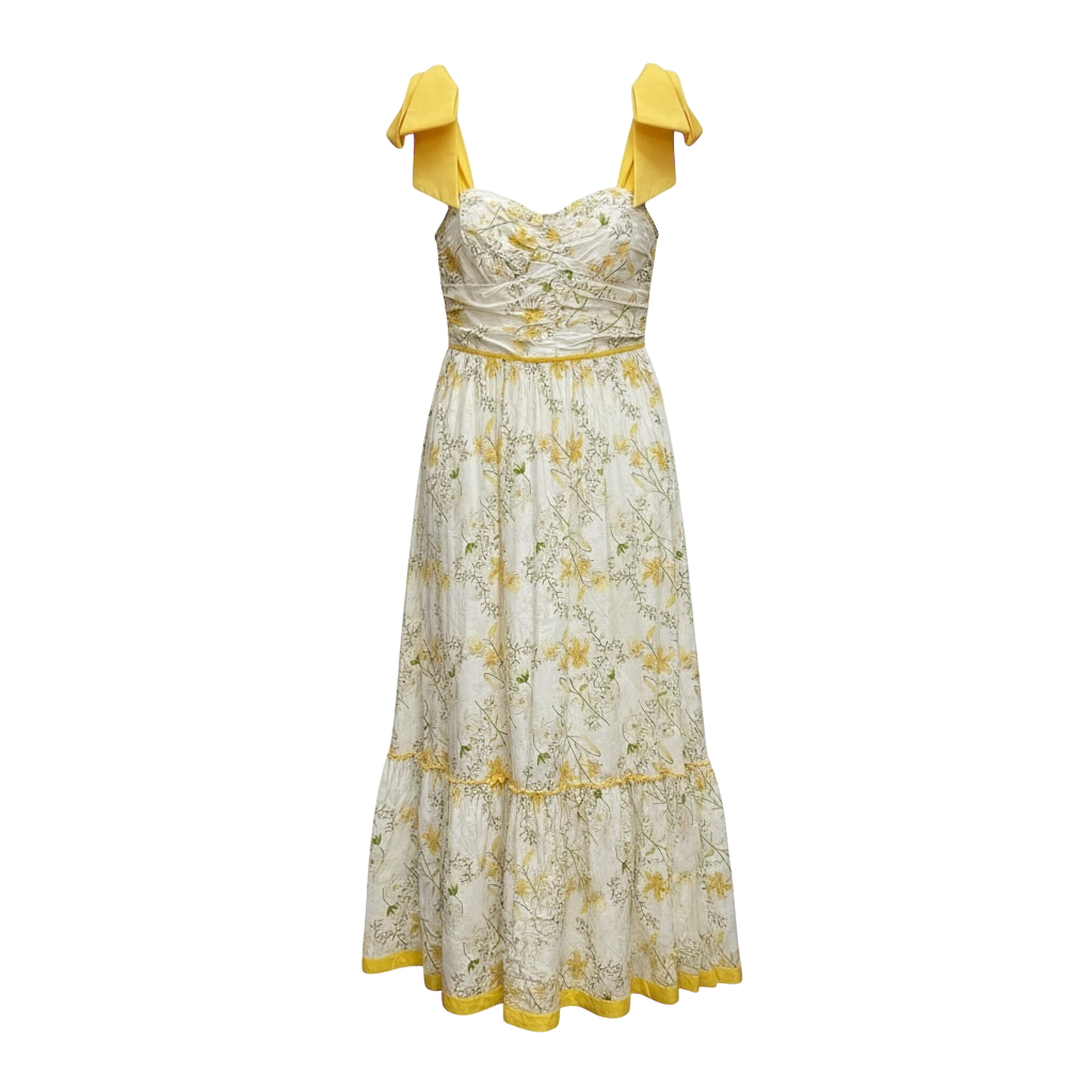 Floral Yellow Dress